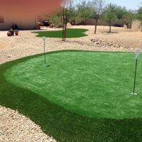 Artificial Grass Edgewood, New Mexico Putting Green Grass, Beautiful Backyards