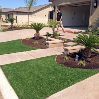 Synthetic Grass La Puebla, New Mexico Landscape Design, Front Yard Landscape Ideas