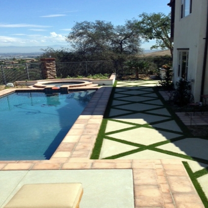 Artificial Grass Installation Carrizozo, New Mexico Landscaping, Backyard Pool