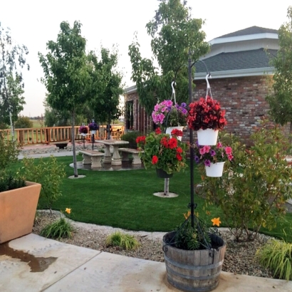 Grass Installation Cochiti Lake, New Mexico City Landscape, Commercial Landscape