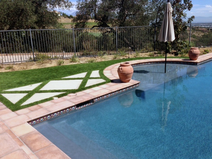 Artificial Grass Installation Carrizozo, New Mexico Landscaping, Backyard Pool