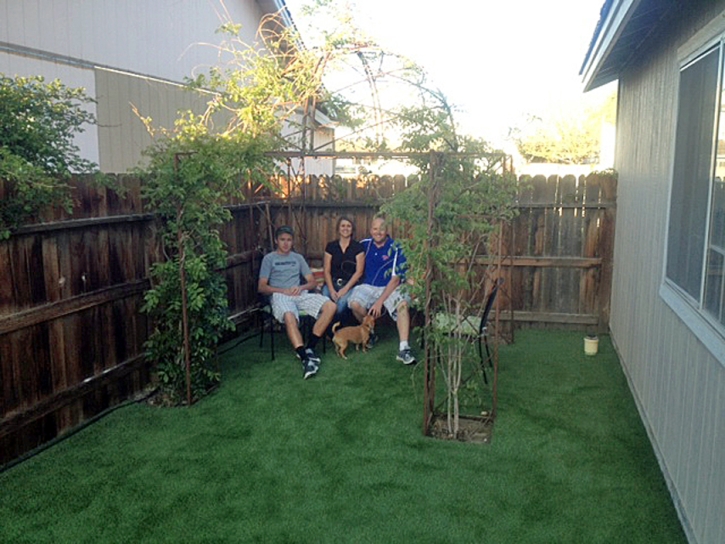 Fake Grass Chamita, New Mexico Paver Patio, Backyard Design