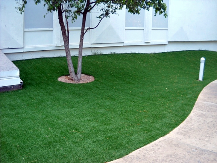 Fake Grass Pecos, New Mexico Paver Patio, Commercial Landscape