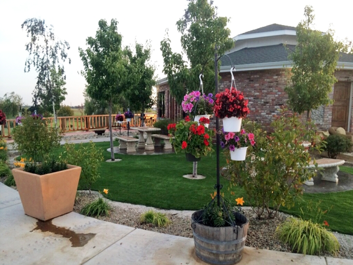 Grass Installation Cochiti Lake, New Mexico City Landscape, Commercial Landscape